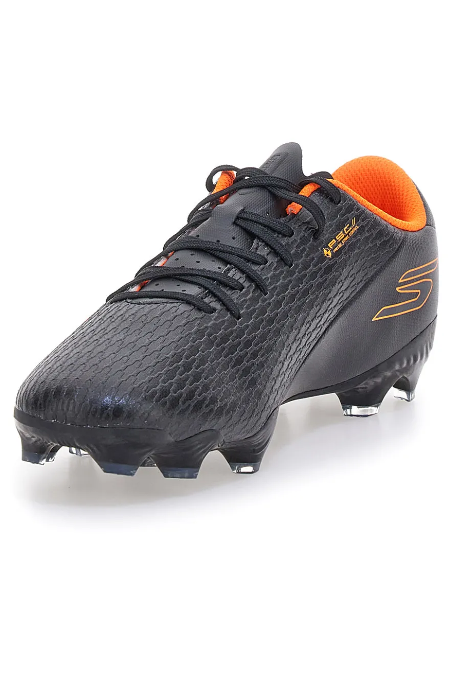 Scarpe da calcio nere con dettagli arancioni Skechers SKX_2 Club MG