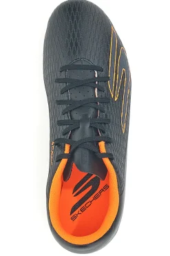 Scarpe da calcio nere con dettagli arancioni Skechers SKX_2 Club MG