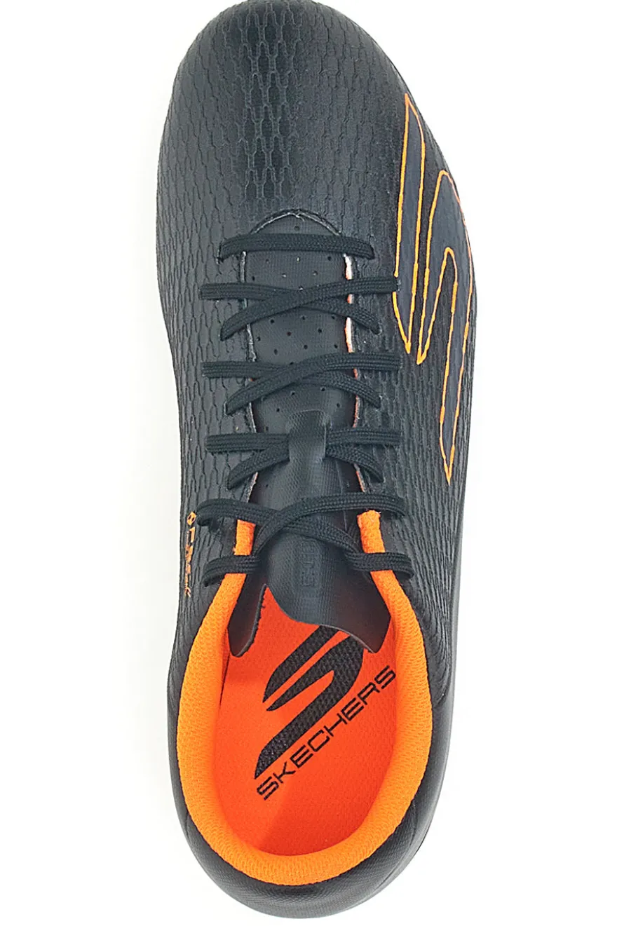 Scarpe da calcio nere con dettagli arancioni Skechers SKX_2 Club MG
