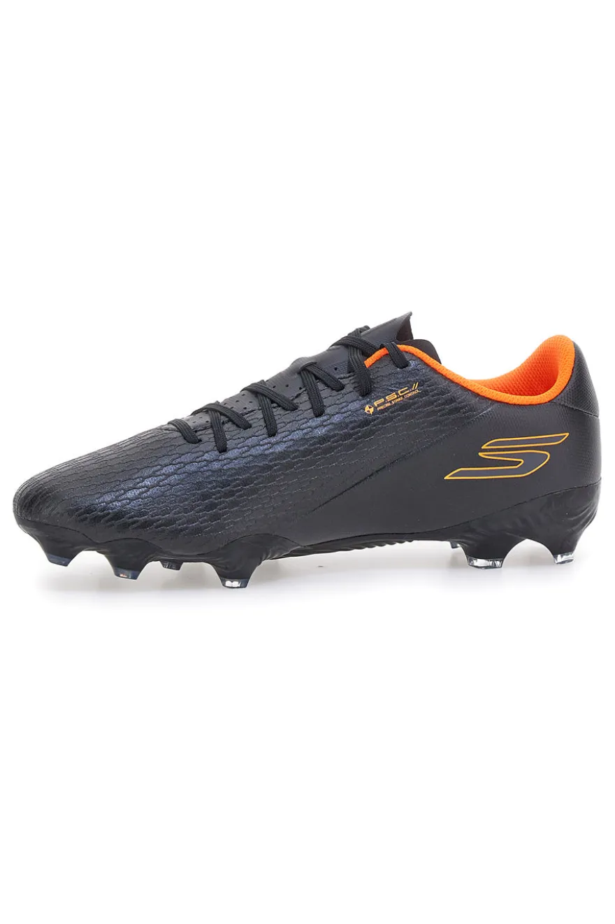 Scarpe da calcio nere con dettagli arancioni Skechers SKX_2 Club MG