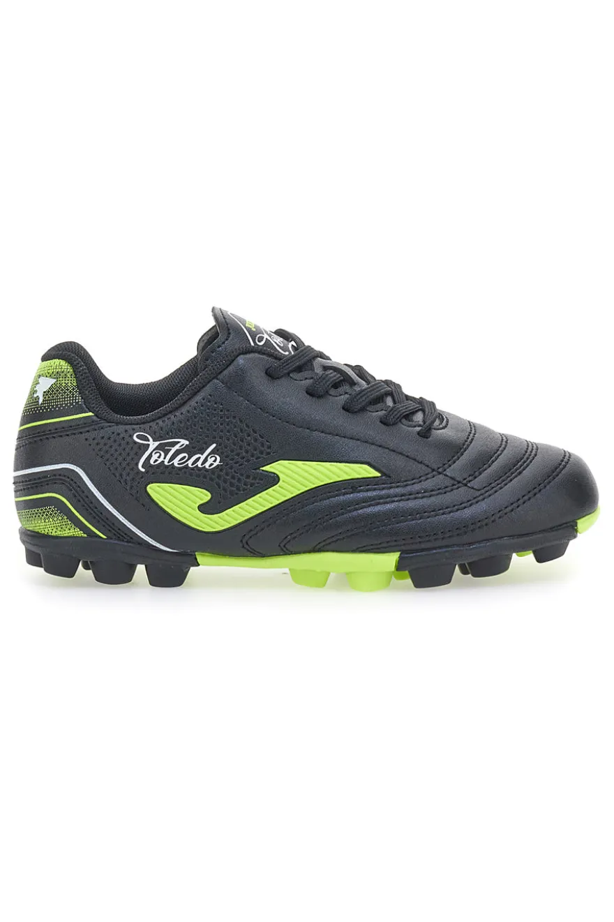 Scarpe da Calcio Nere e Giallo Fluo JOMA Toledo Jr 2501