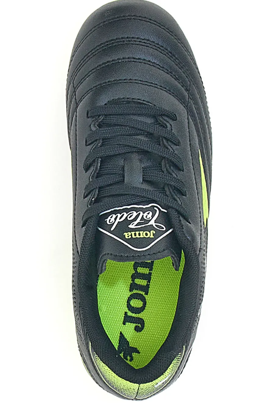 Scarpe da Calcio Nere e Giallo Fluo JOMA Toledo Jr 2501