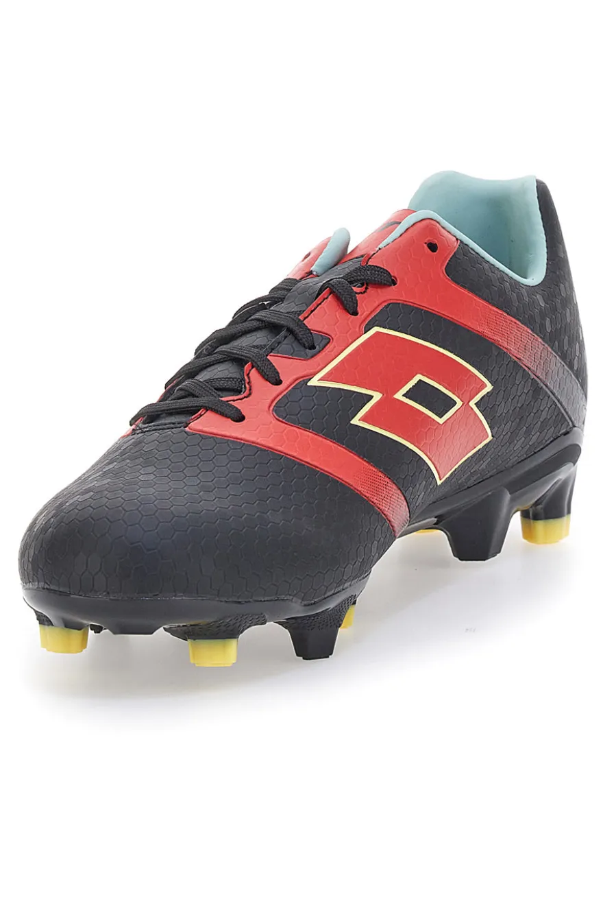 Scarpe da Calcio Nere e Rosse Lotto Maestro 700 V FG