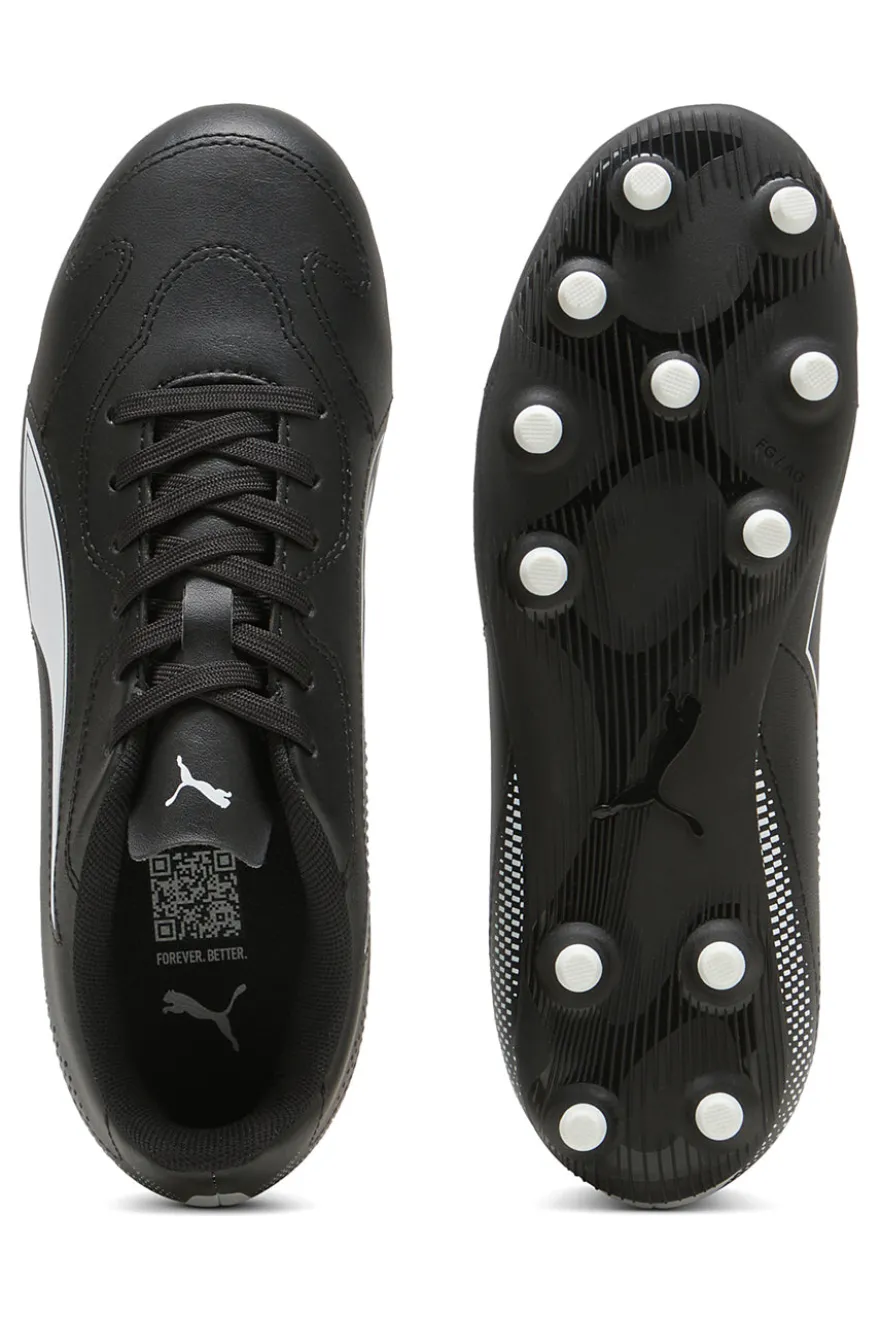 Scarpe da calcio nere per terreni naturali ed erba artificiale Puma Vitoria II FG/AG Jr
