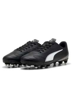Scarpe da calcio nere per terreni naturali ed erba artificiale Puma Vitoria II FG/AG Jr