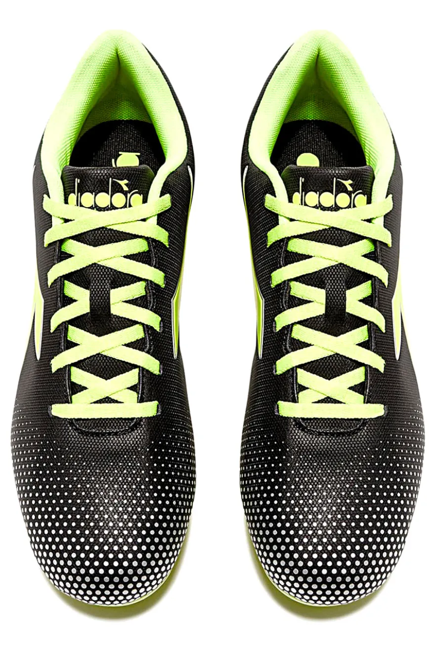 Scarpe da calcio per terreni sintetici nere e verdi Diadora PICHICHI 7 MG14