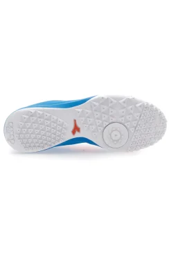 Scarpe da Calcio per Terreni Sintetici Azzurre con Logo Arancione Diadora Pichichi 6 Tfr