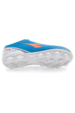 Scarpe da Calcio per Terreni Duri Azzurre con Logo Arancione Diadora Pichichi 6 Md Jr