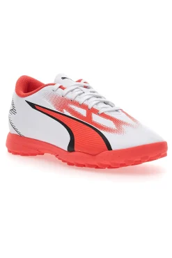 Scarpe da Calcio Puma Ultra Play TT Jr Bianche e Arancioni