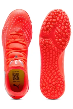 Scarpe da calcio rosse con suola da erba sintetica e superfici dure Puma Future 9 Play TT