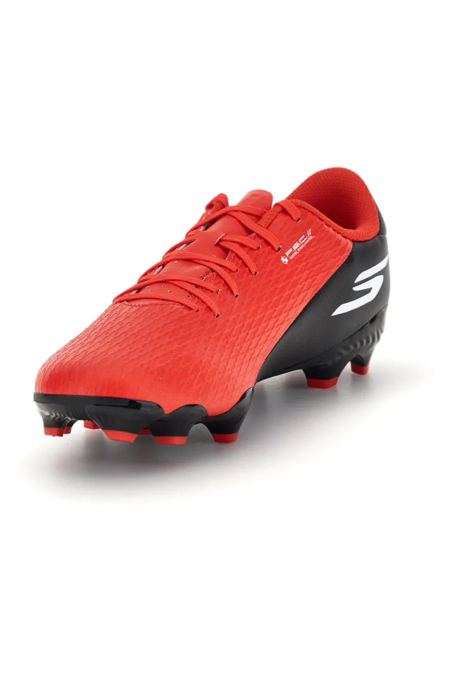 Scarpe da calcio rosse con inserti bianchi e suola MG Skechers SKX_2 Club MG