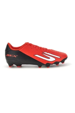 Scarpe da calcio rosse con inserti bianchi e suola MG Skechers SKX_2 Club MG