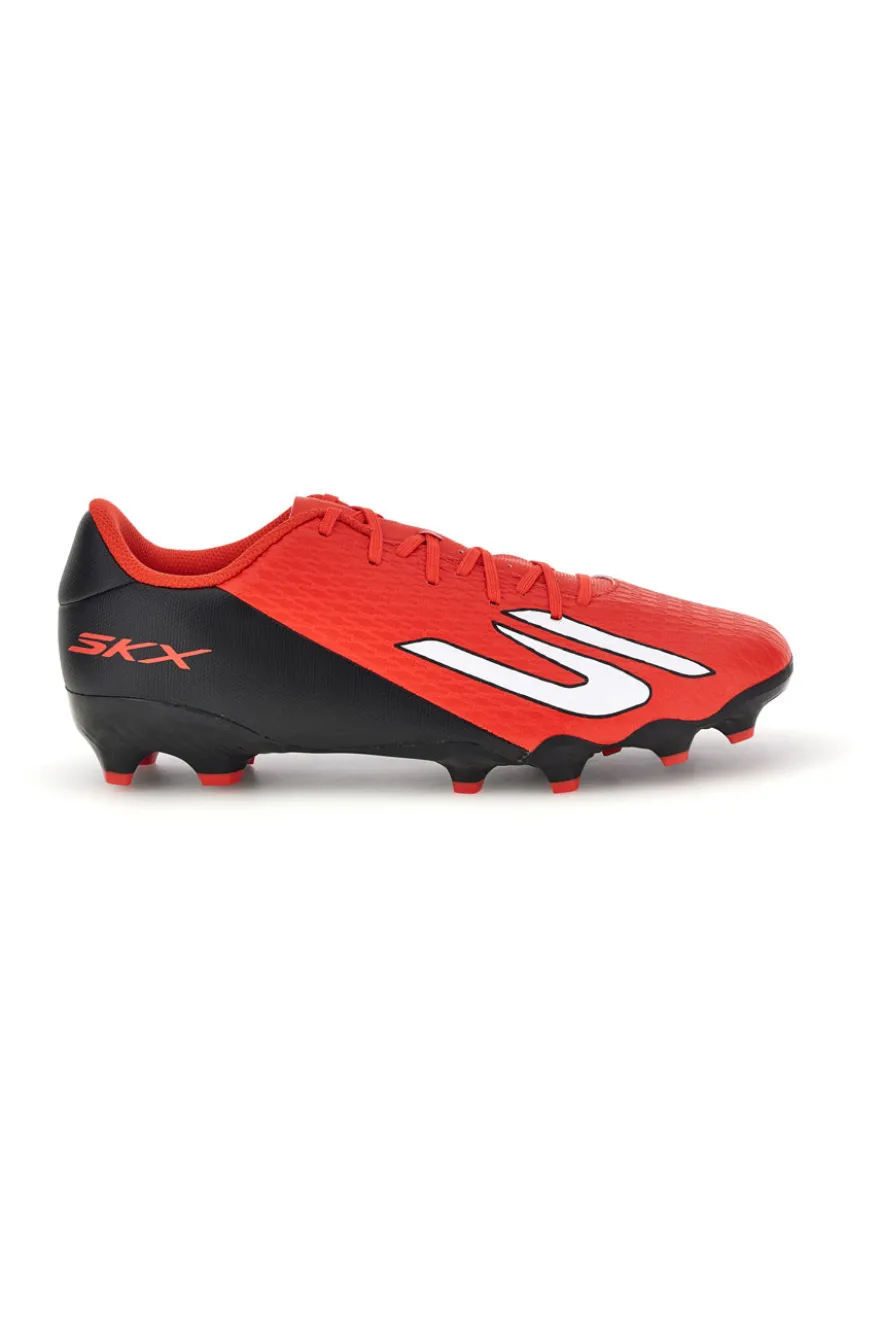 Scarpe da calcio rosse con inserti bianchi e suola MG Skechers SKX_2 Club MG