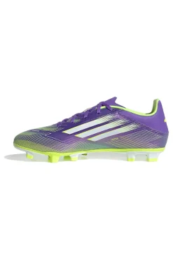 Scarpe da calcio viola e giallo fluo con tacchetti Adidas F50 Club FG/MG