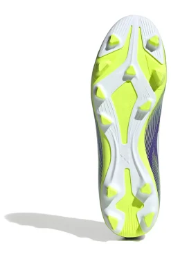 Scarpe da calcio viola e giallo fluo con tacchetti Adidas F50 Club FG/MG