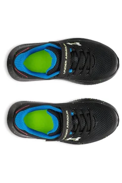 Scarpe da corsa nere con dettagli fluo Under armour UA BPS Surge 4 AC