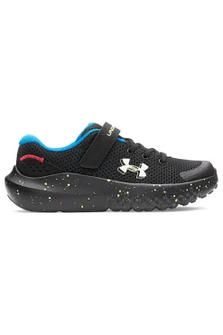Scarpe da corsa nere con dettagli fluo Under armour UA BPS Surge 4 AC