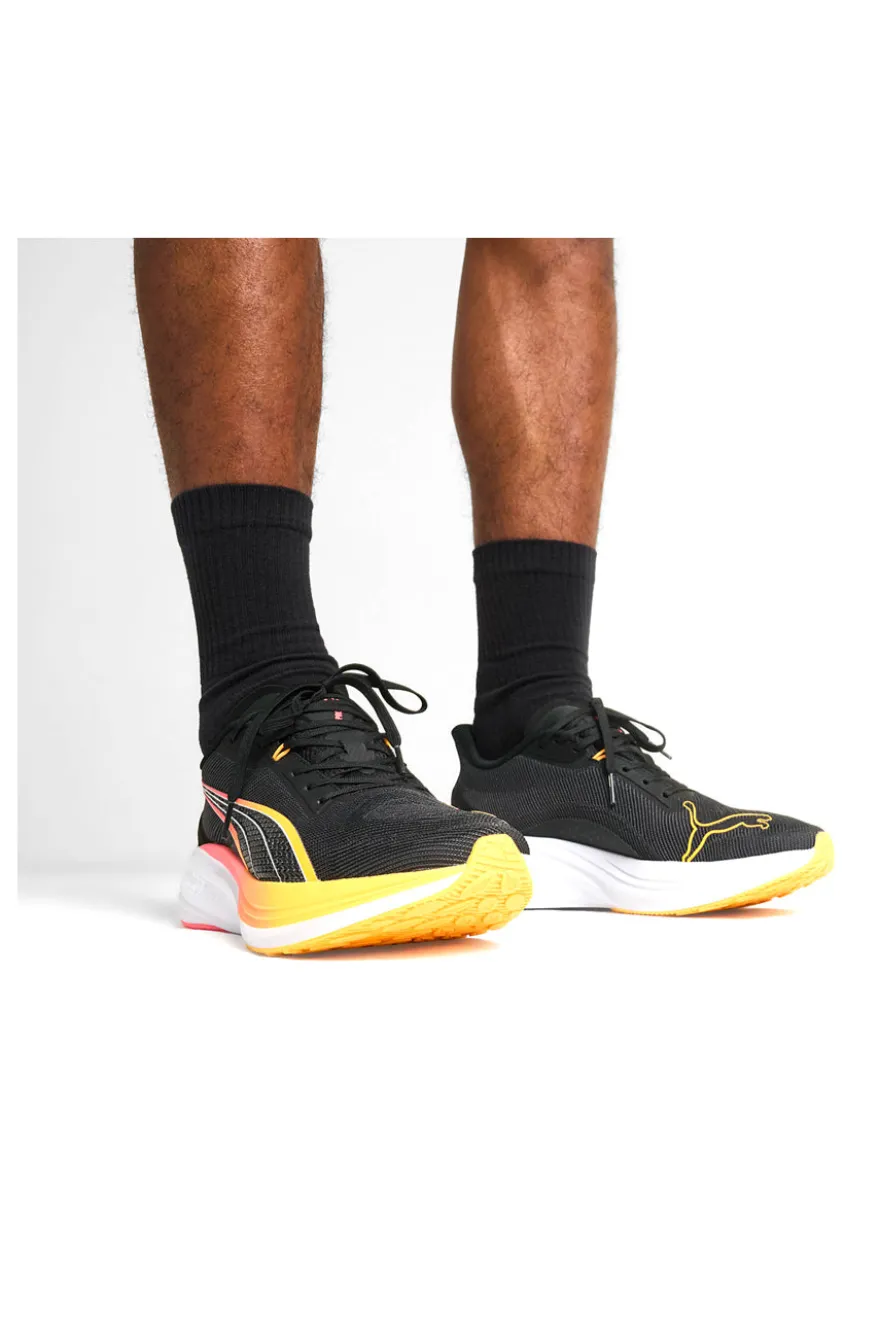 Scarpe da corsa nere con dettagli fluo Puma Darter Pro