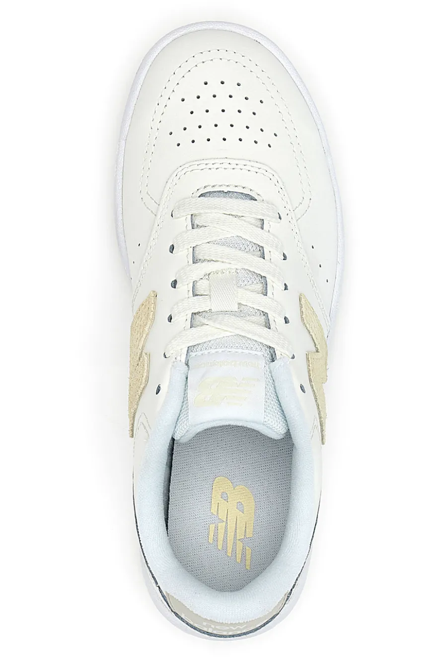 Scarpe da donna off white in pelle con logo a contrasto New balance BBW80POR