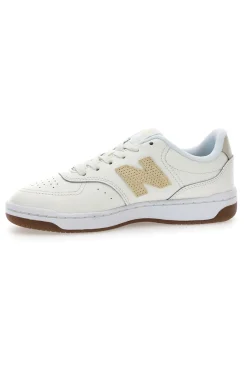 Scarpe da donna off white in pelle con logo a contrasto New balance BBW80POR