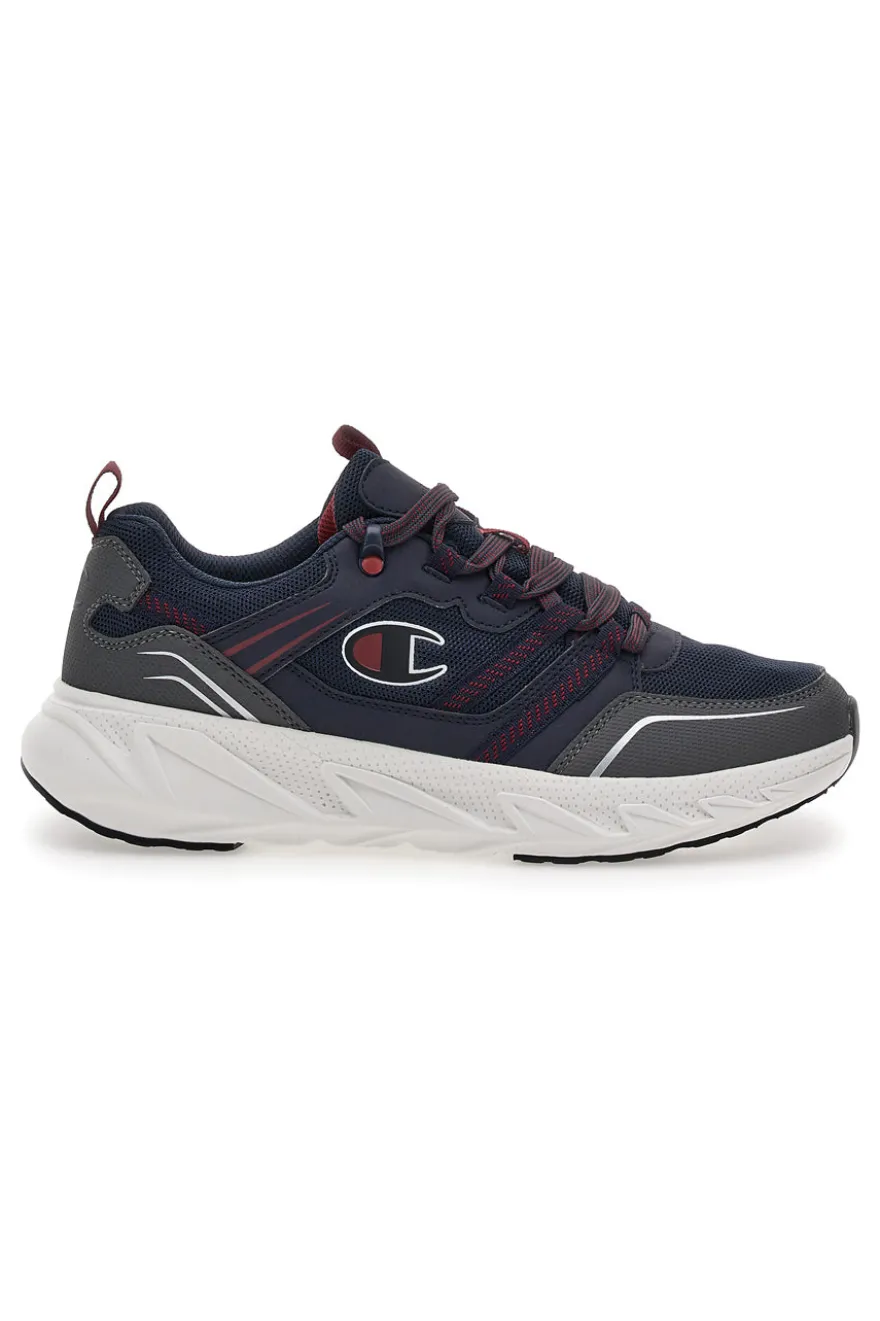 Scarpe da fitness Grigie e Rosse Champion Warrior Low Cut Shoe