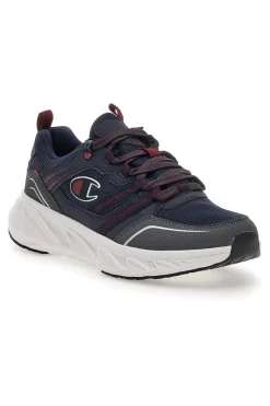 Scarpe da fitness Grigie e Rosse Champion Warrior Low Cut Shoe