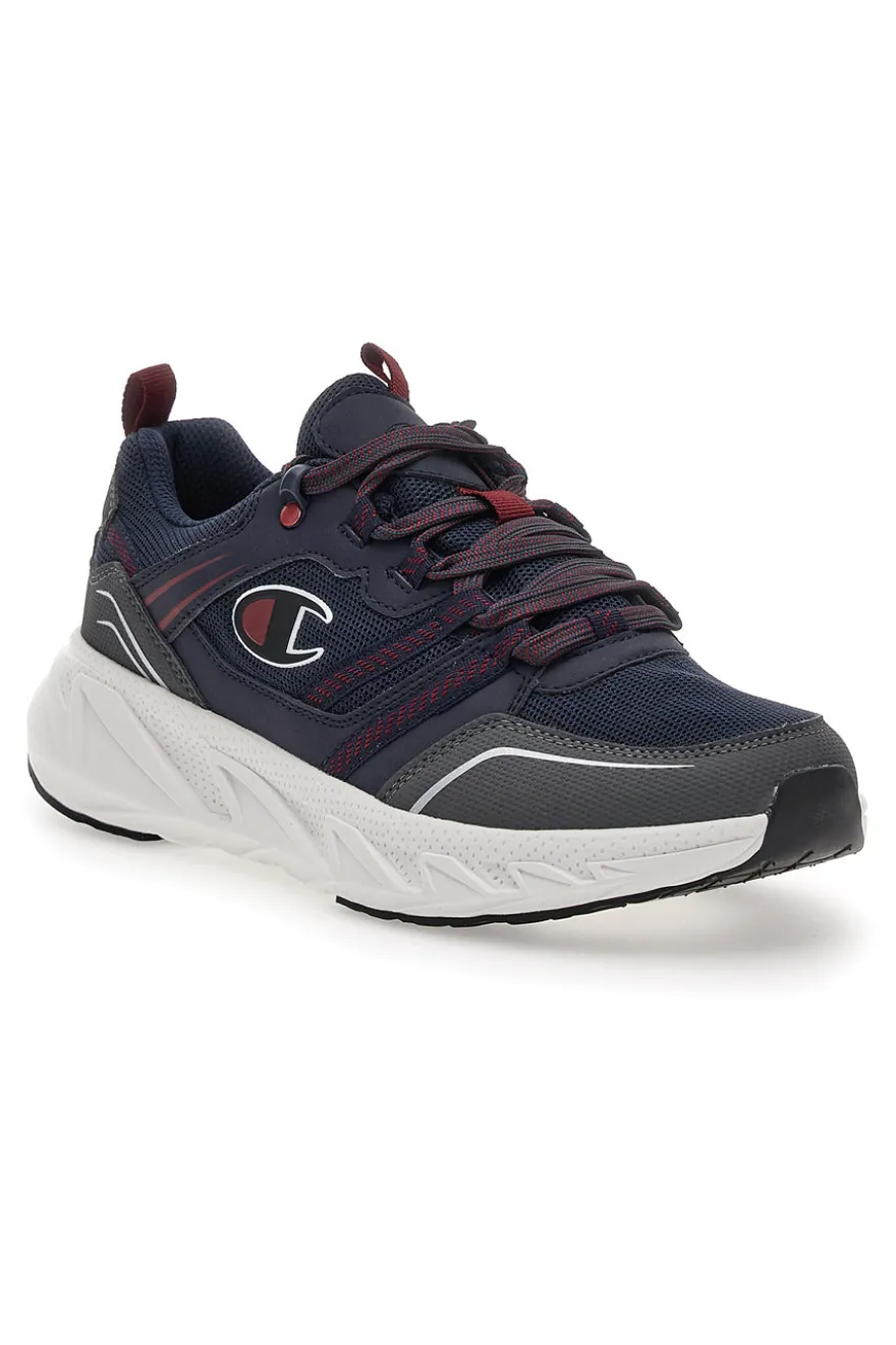 Scarpe da fitness Grigie e Rosse Champion Warrior Low Cut Shoe