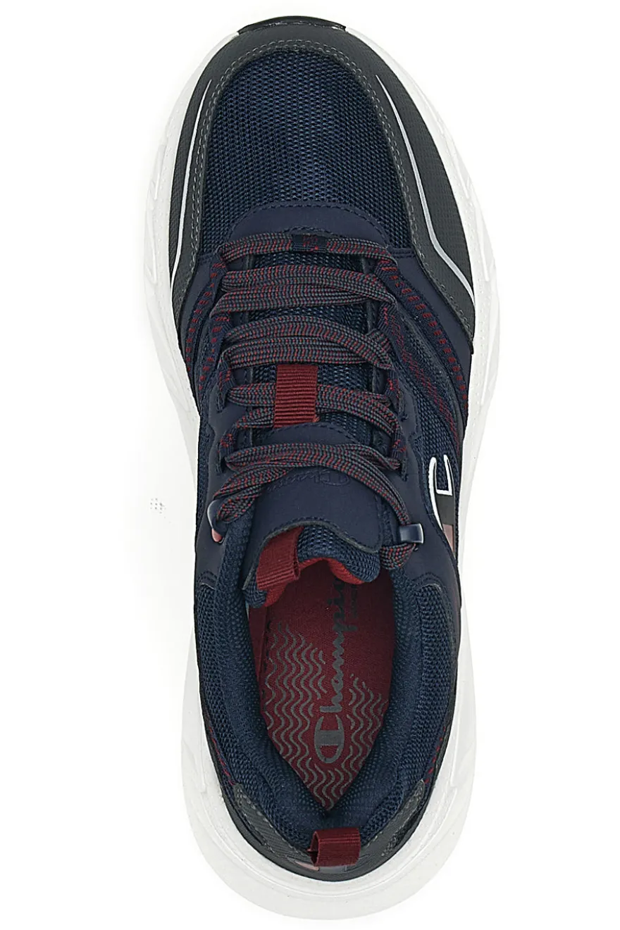 Scarpe da fitness Grigie e Rosse Champion Warrior Low Cut Shoe