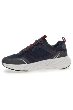 Scarpe da fitness Grigie e Rosse Champion Warrior Low Cut Shoe