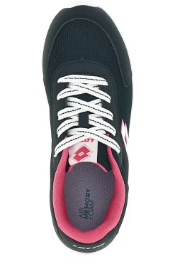 Scarpe da fitness nere con inserti fucsia Lotto Run 90 Amf Jr