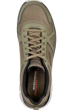 Scarpe da Fitness Verdi con Tomaia in Pelle e Mesh SKECHERS TRACK