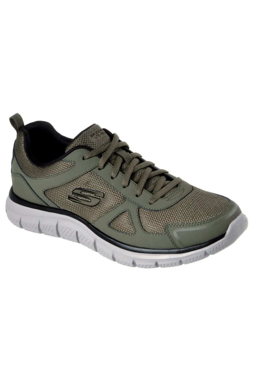 Scarpe da Fitness Verdi con Tomaia in Pelle e Mesh SKECHERS TRACK
