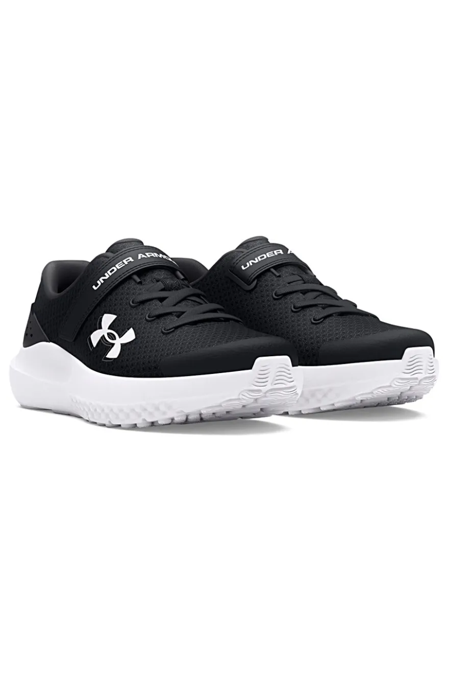 Scarpe da ginnastica bambino nere in mesh Under Armour BPS Surge 4 AC