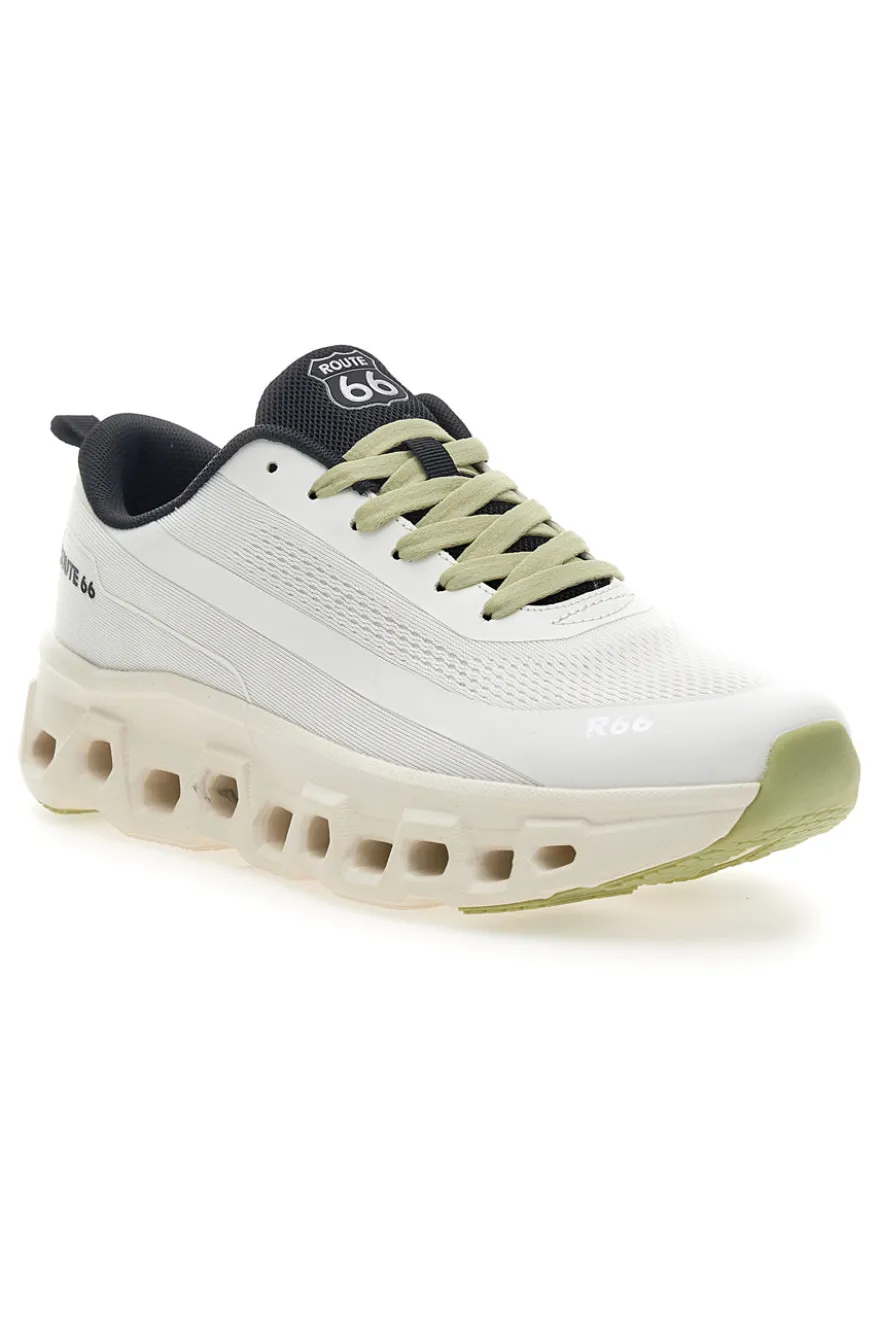 Scarpe da ginnastica bianche con suola forata Route 66 RO52805D