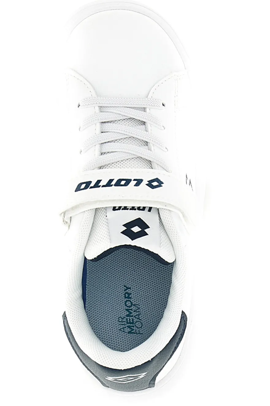 Scarpe da ginnastica bianche con chiusura a strappo e memory foam Lotto DAY PRINCE AMF CL S