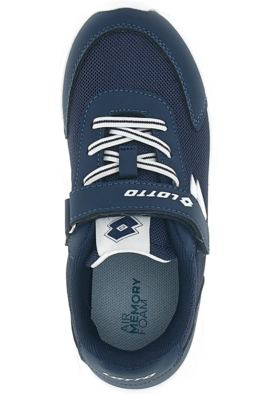 Scarpe da ginnastica blu con chiusura a strappo e memory foam Lotto RUN 90 AMF CL S