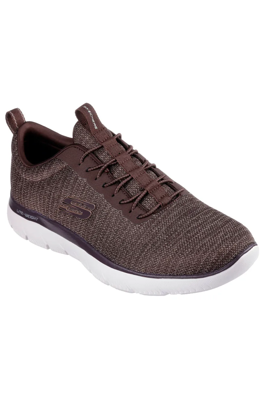 Scarpe da ginnastica marroni in maglia con Memory Foam Skechers Summits - Sorenz