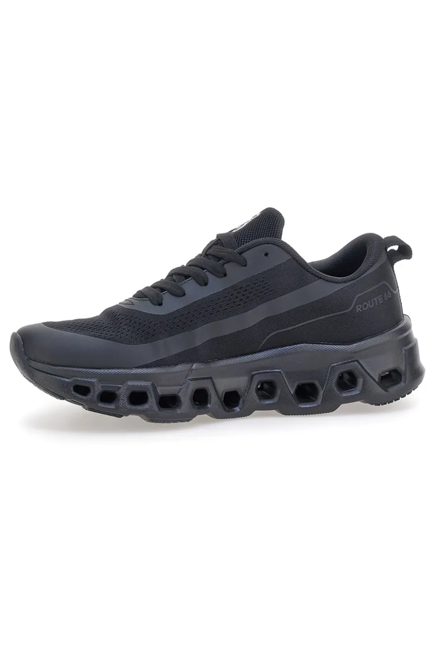 Scarpe da ginnastica nere con suola forata Route 66 RO52805D