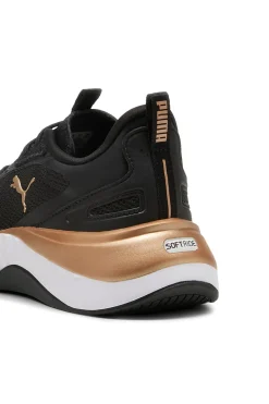 Scarpe da ginnastica nere con dettagli oro e suola Softride Puma Softride Sera Wns