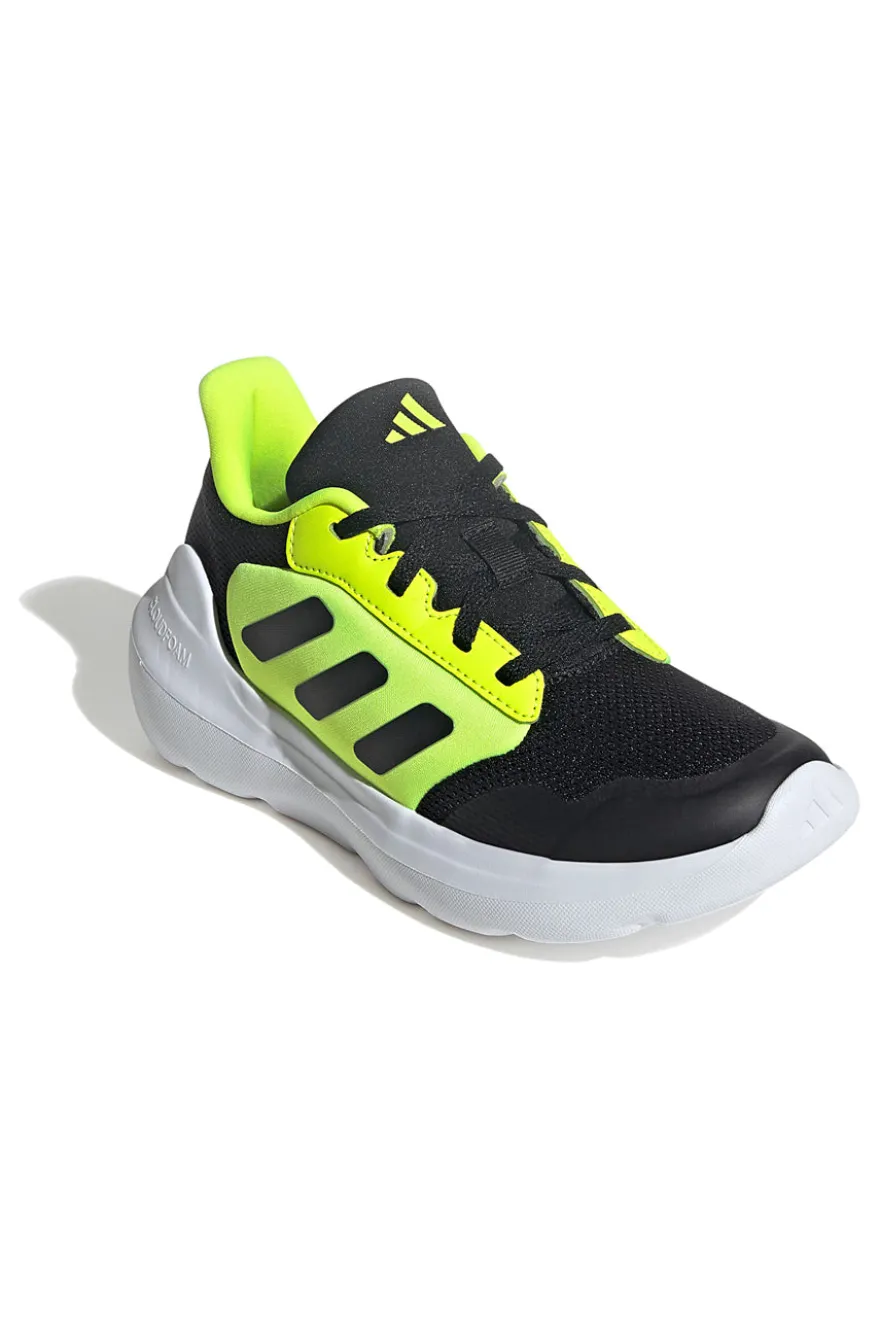 Scarpe da ginnastica nere con dettagli fluo e suola Cloudfoam Adidas Tensaur Run 3.0 J