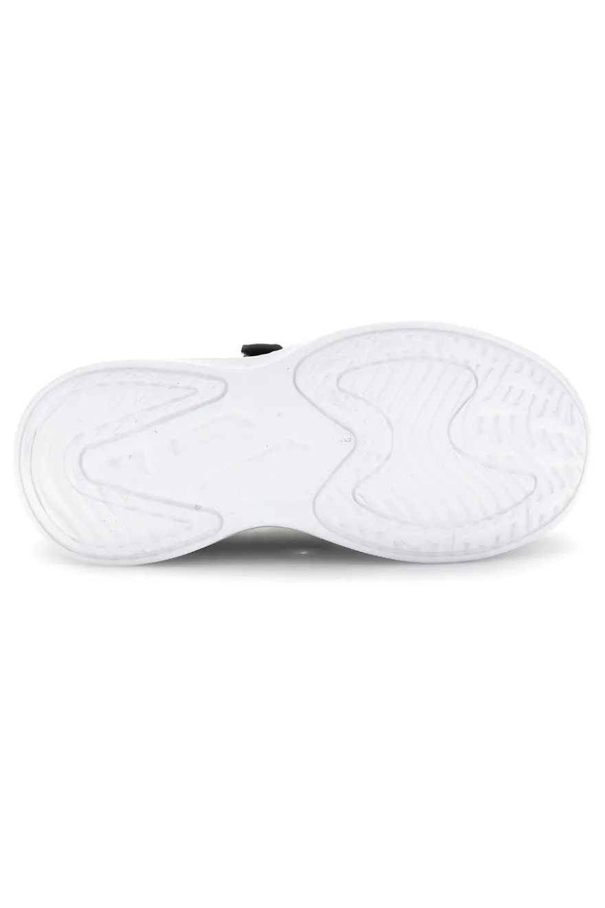 Scarpe da ginnastica nere e bianche con chiusura a strappo e memory foam Lotto RUN 90 AMF CL S