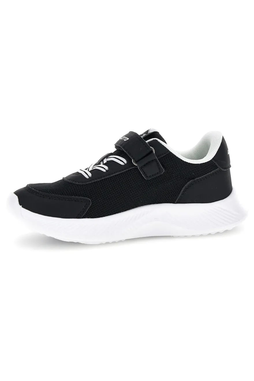 Scarpe da ginnastica nere e bianche con chiusura a strappo e memory foam Lotto RUN 90 AMF CL S