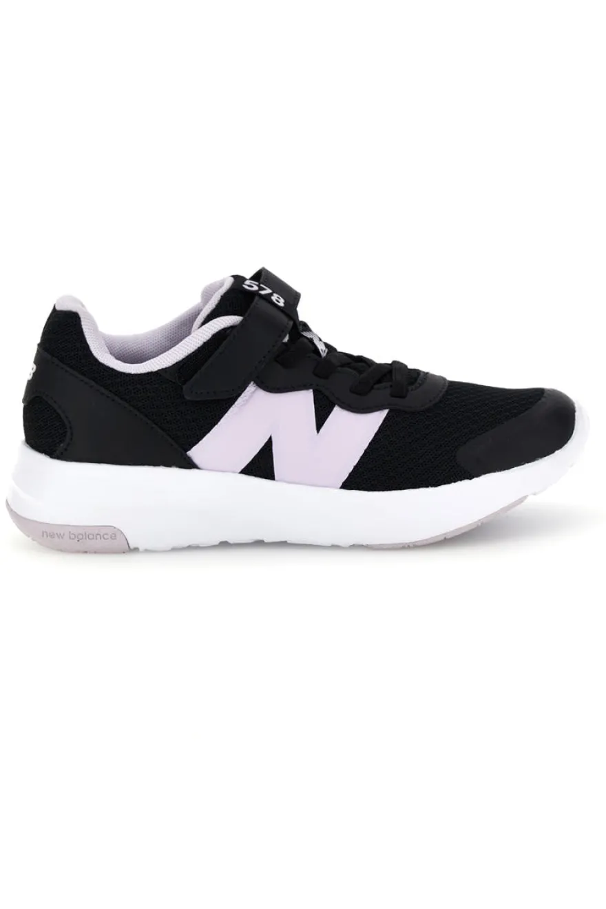 Scarpe da ginnastica nere con inserti lilla e soletta estraibile New balance 578