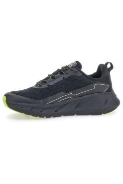 Scarpe da ginnastica nere con dettagli lime Route 66 RO51038D