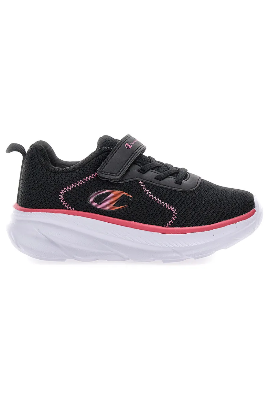 Scarpe da ginnastica nere in mesh con strappo Champion HRO J G PS Low Cut