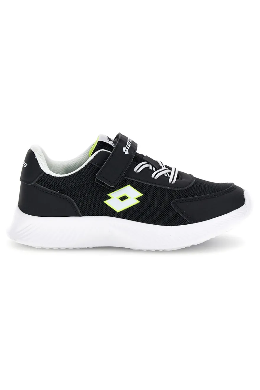 Scarpe da ginnastica nere con chiusura a strappo e memory foam Lotto RUN 90 AMF CL S