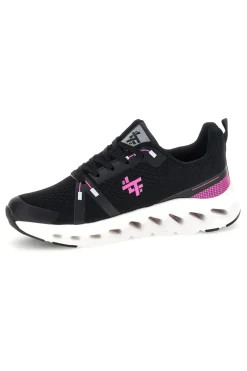 Scarpe da ginnastica nero fucsia traspirante ammortizzata 2T2L 4BF103037
