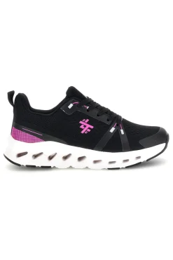 Scarpe da ginnastica nero fucsia traspirante ammortizzata 2T2L 4BF103037