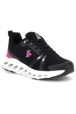 Scarpe da ginnastica nero fucsia traspirante ammortizzata 2T2L 4BF103037