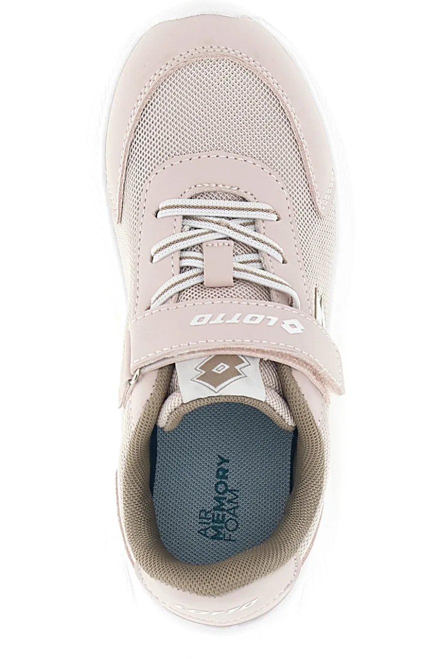 Scarpe da ginnastica rosa con chiusura a strappo e memory foam Lotto RUN 90 AMF CL S